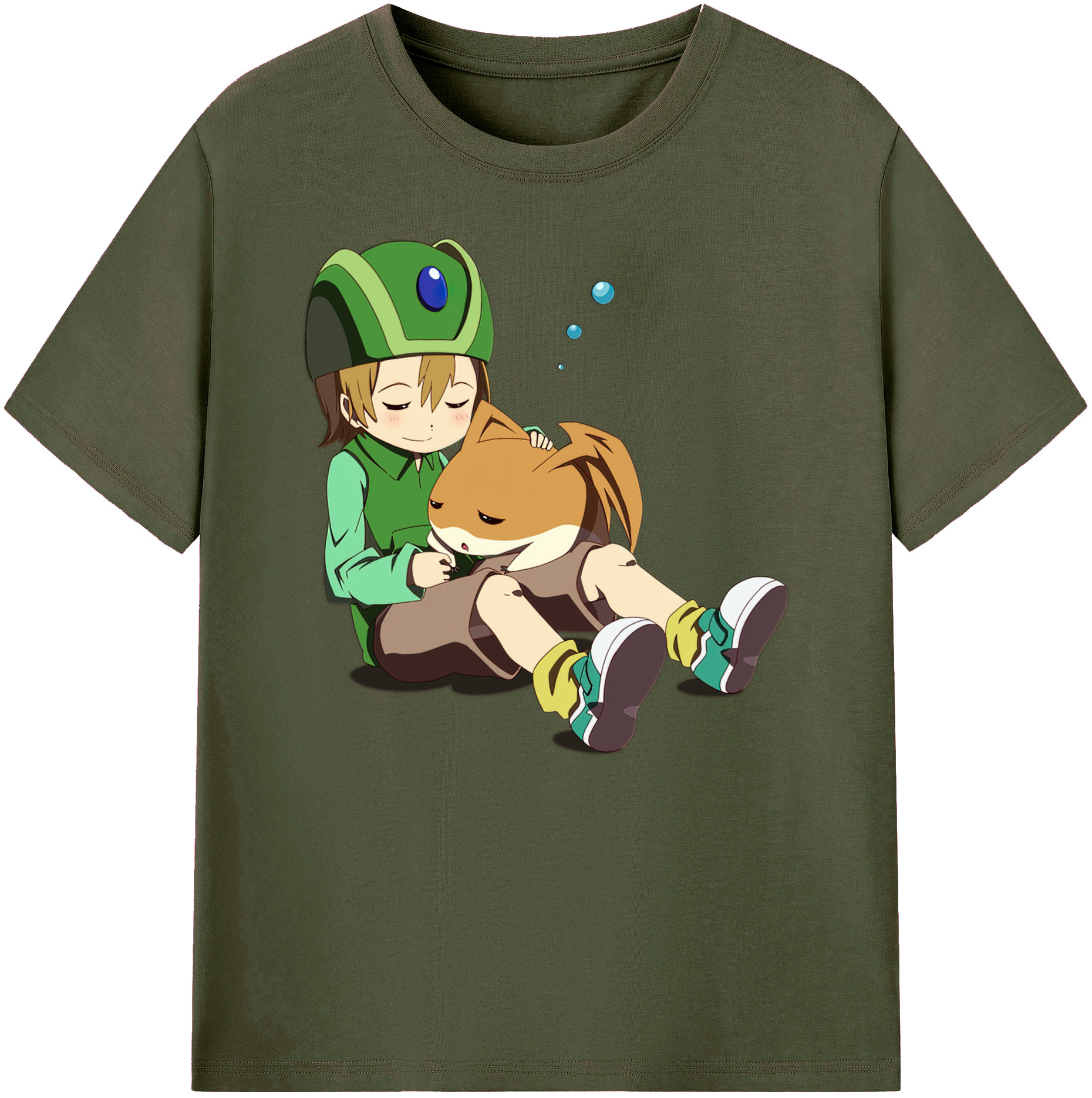 （画像用） Digimon デジタルモンスター/デジモン 綿100％ メンズ半袖Tシャツ｜肌触りやわらか＆通気性